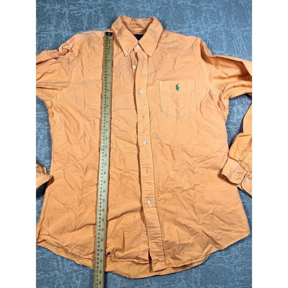 Polo Ralph Lauren L Casual Shirt Button up Long Sleeve Dress Vintage 00s
